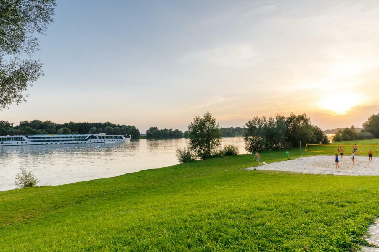 Camping & Pension Au An Der Donau Ngoại thất bức ảnh